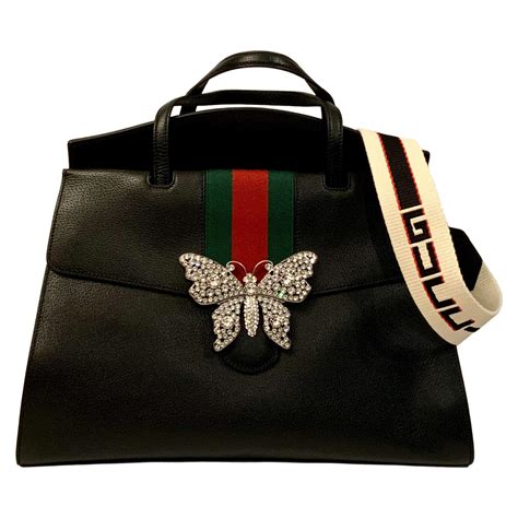 gucci butterfly print|gucci handbag with butterfly.